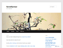 Tablet Screenshot of ferretfarmer.net